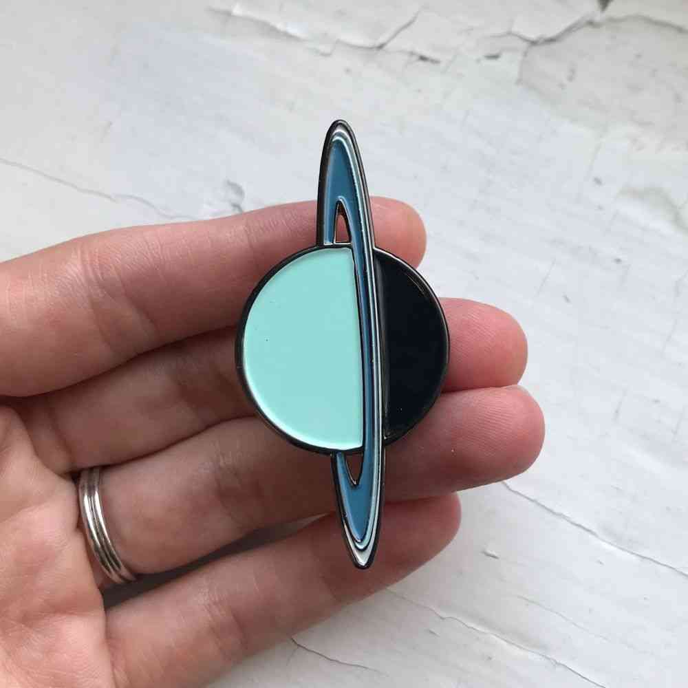 Uranus Enamel Pin