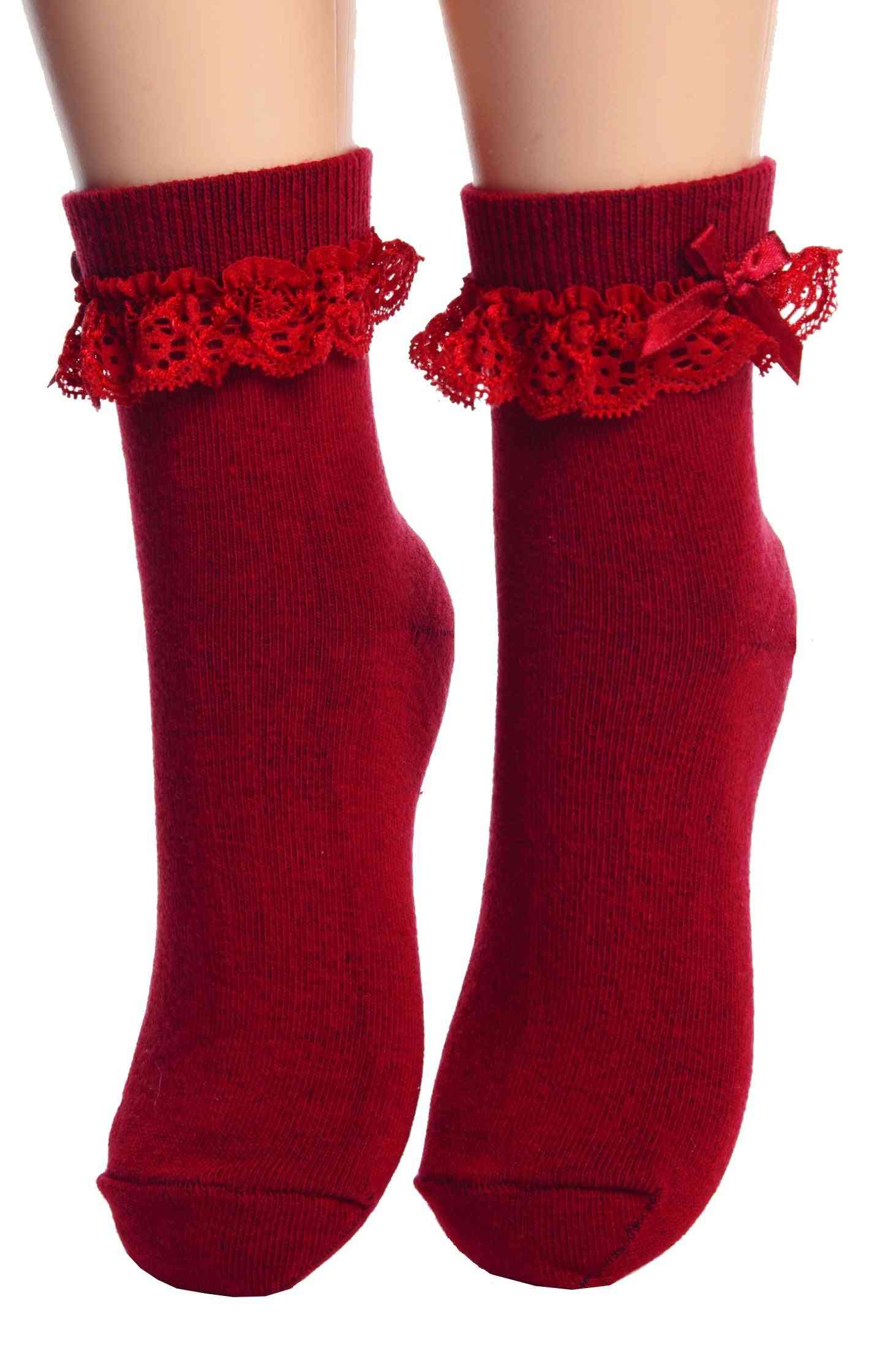 Socks With Lace For Children