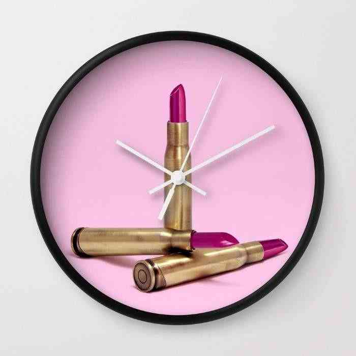 Lipstick Bullet Wall Clock