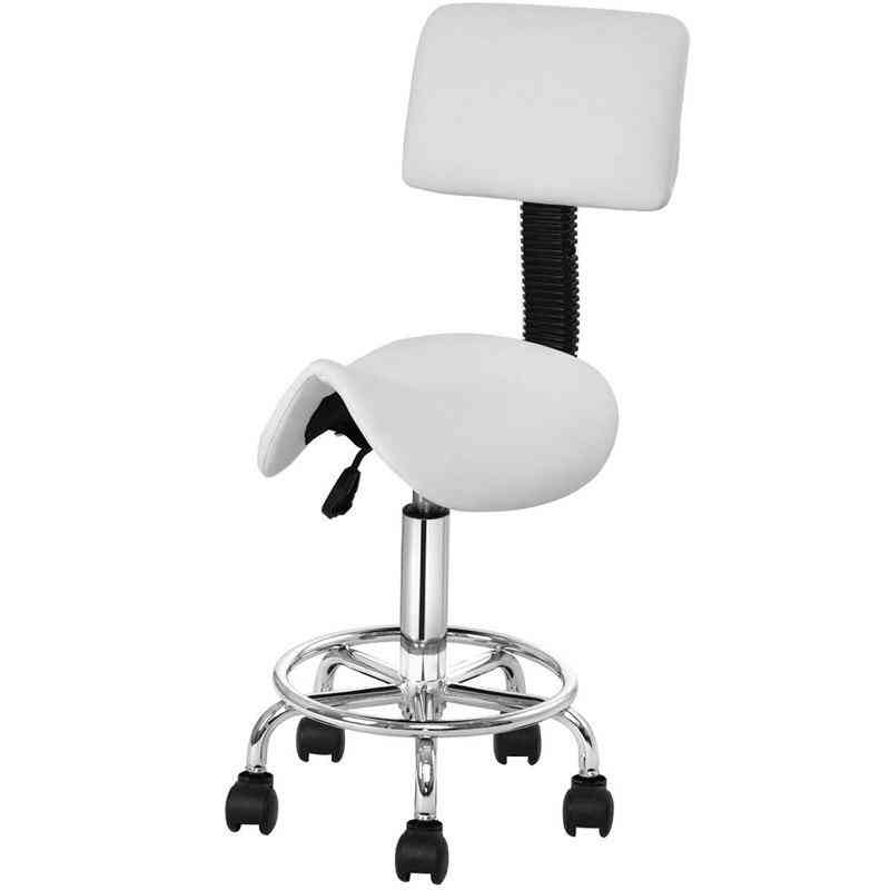 Adjustable Saddle Salon Rolling Massage Chair With Backrest