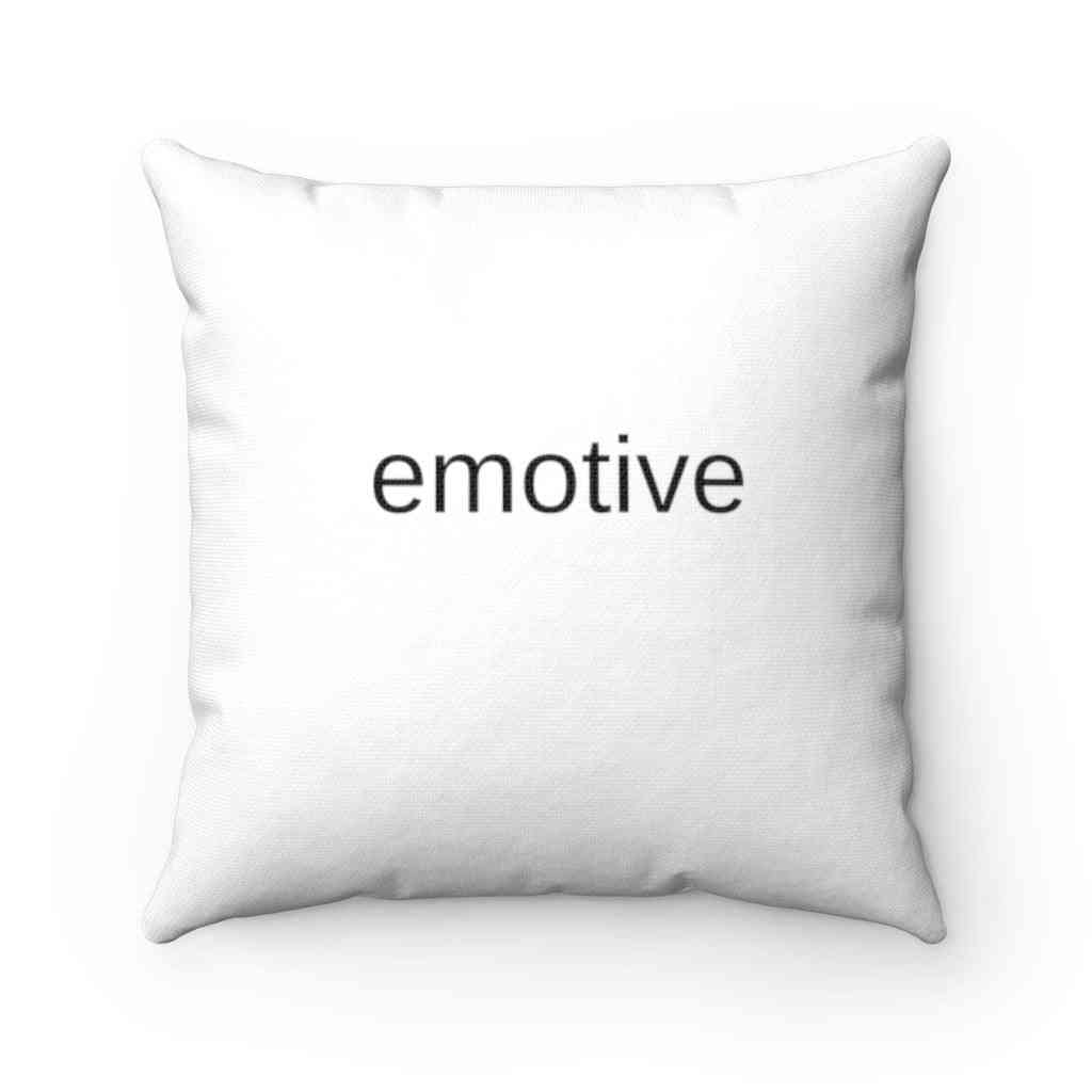 Emotive Letter Printed Pillow