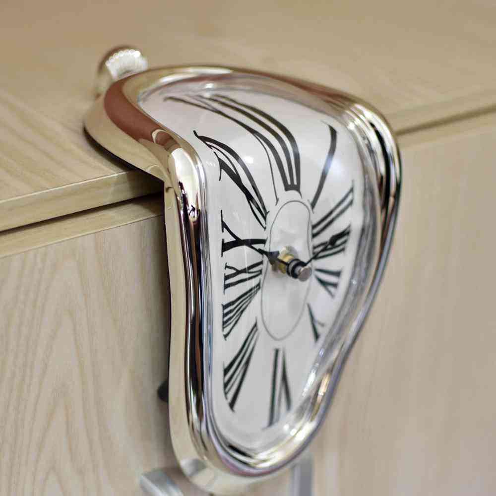 Creative Distorted Rectangular Melting Clock