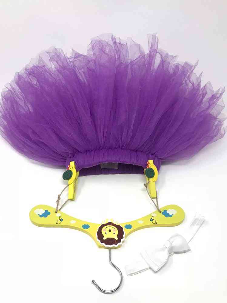 Kostbare paarse tutu rok met hoofdband