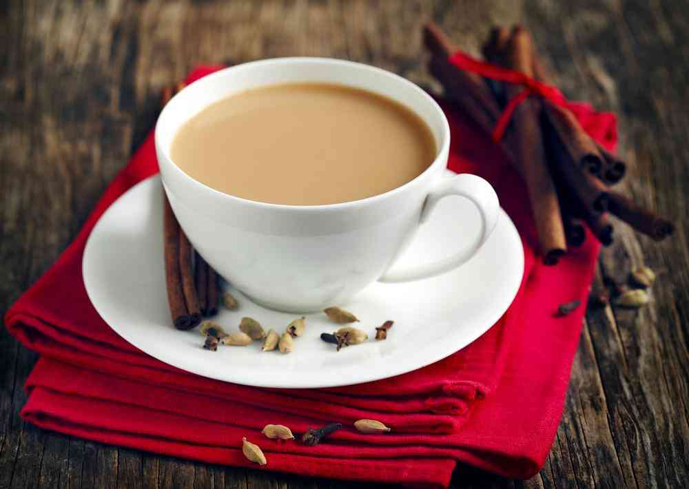 Masala chai latte em pó - pré-mistura de chá instantâneo