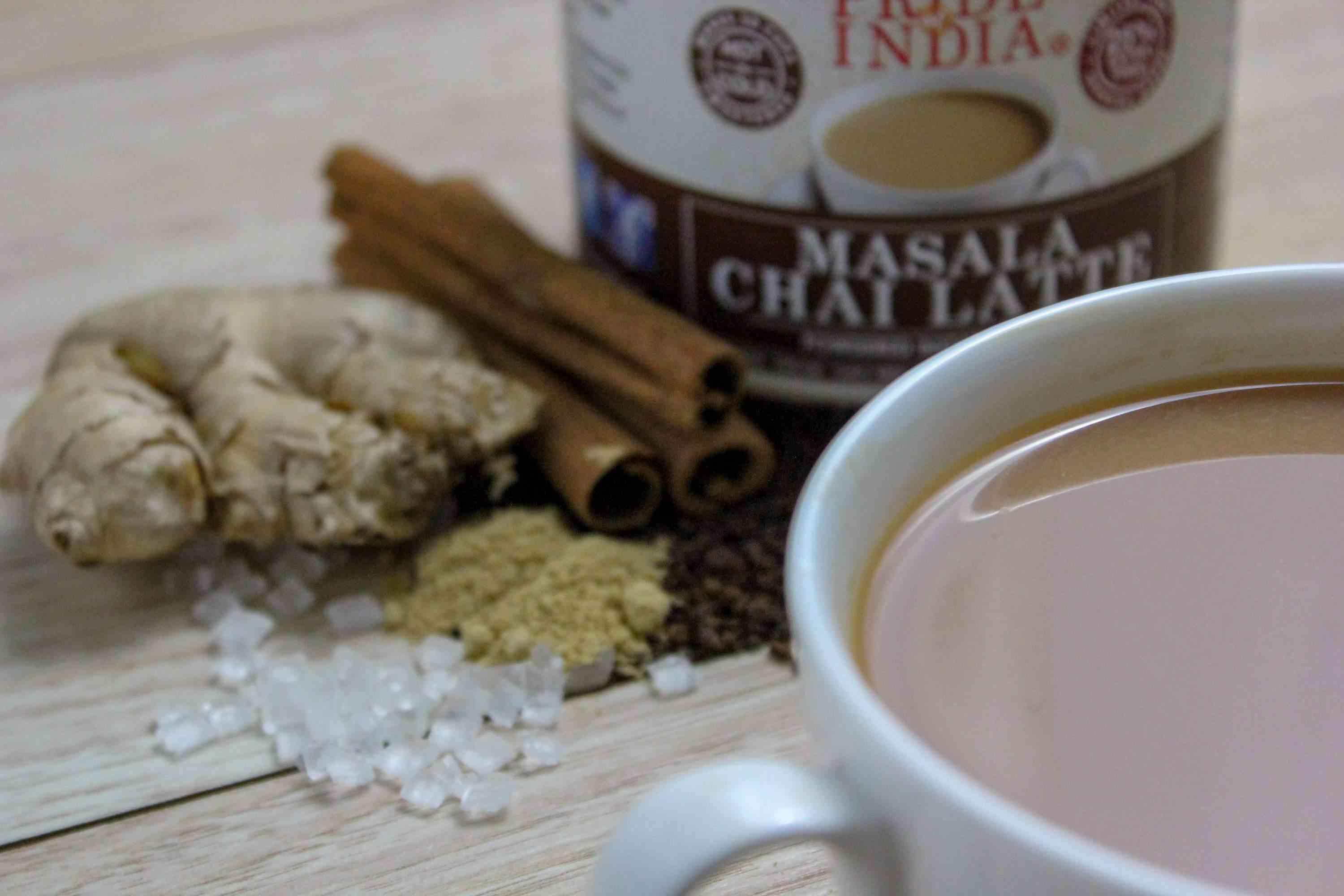 Masala chai latte pulveriseret - instant te forblanding