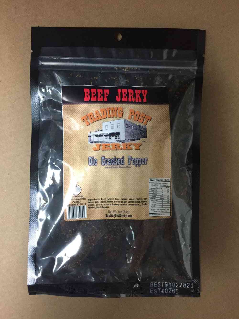 Ole Cracked Pepper Brisket Beef Jerky