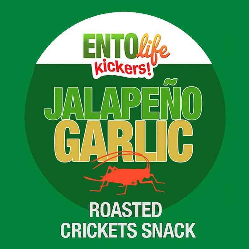 Jalapeno Garlic Flavored Cricket Snack
