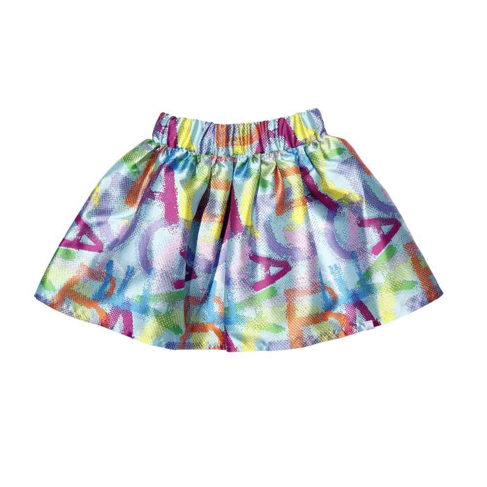 Stylish Multicolor Gathered Skirt