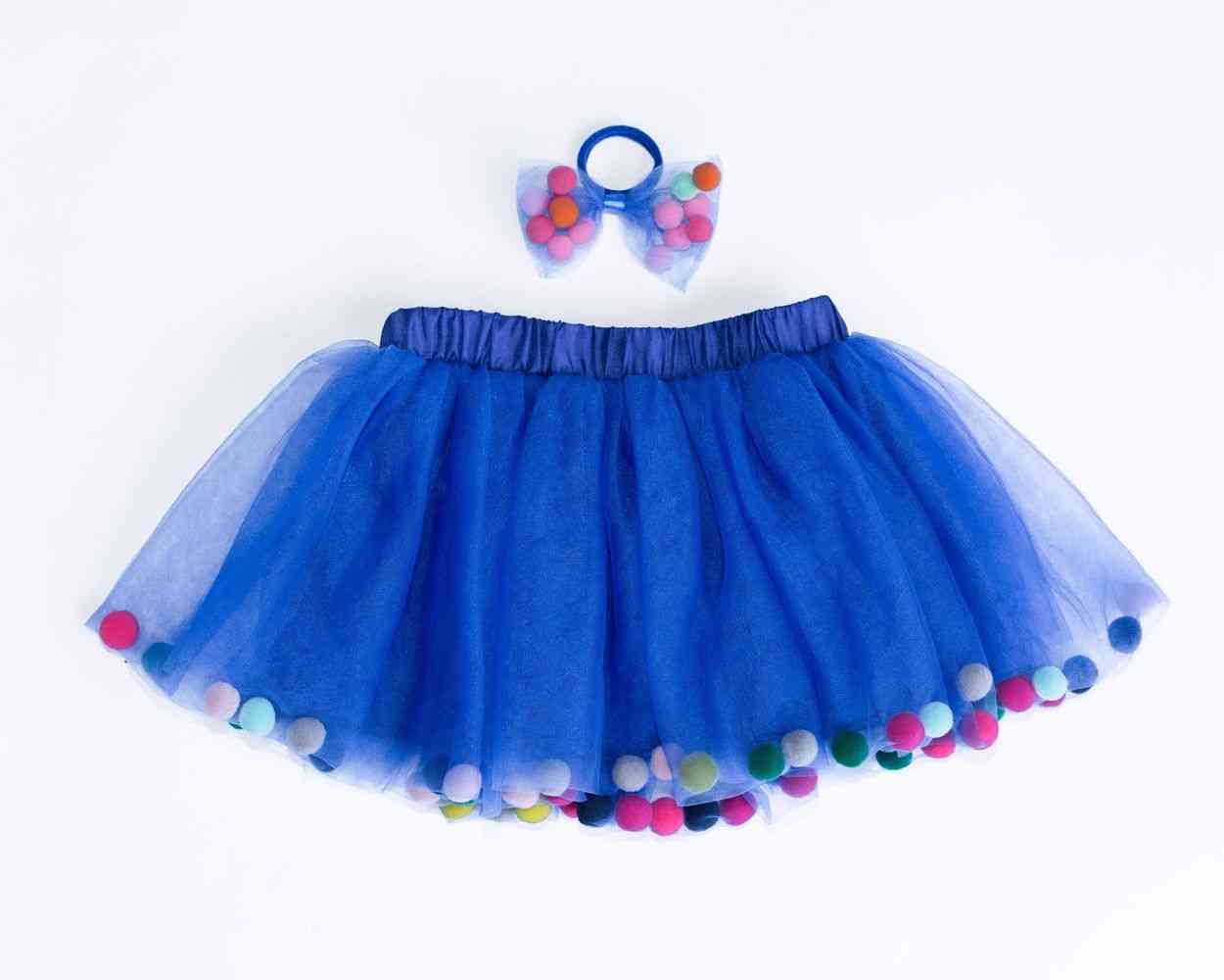Super rastezljiva plava suknja