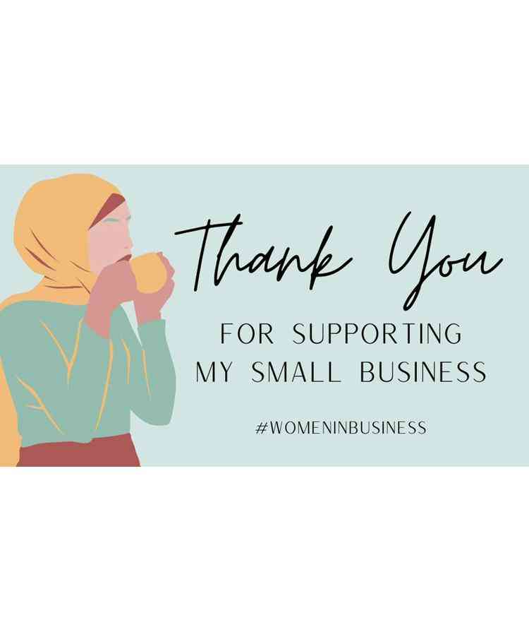 Thank You For Supporting My Small Business Cards