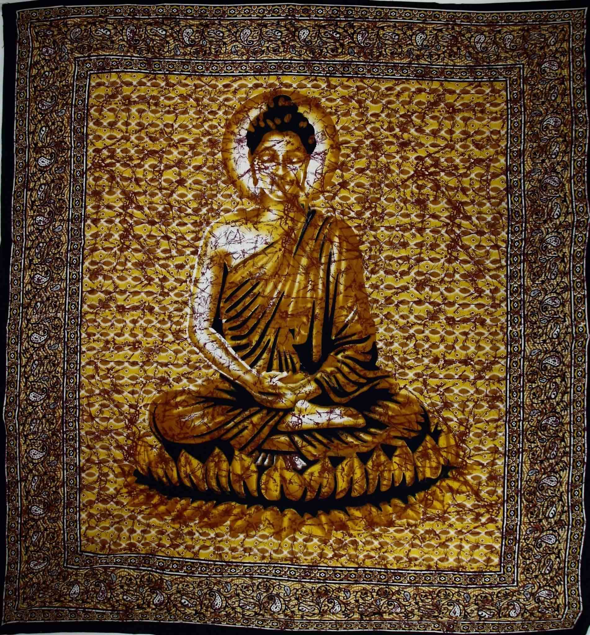Buddha u meditaciji gotik u stilu batik