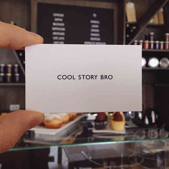 Cool Story Bro- Classic Business Card