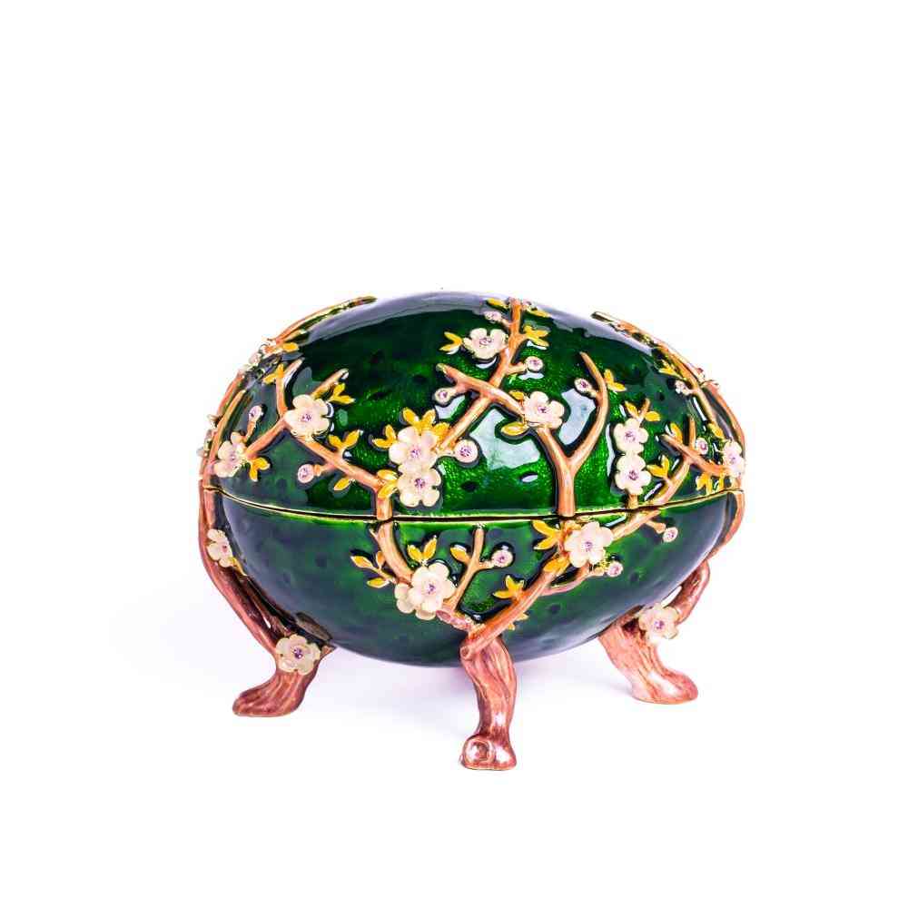 Apple Blossom Faberge Egg-trinket Box