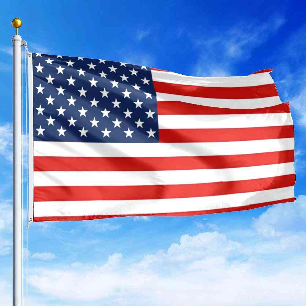 Holdbart og visningsbestandig amerikansk flagg