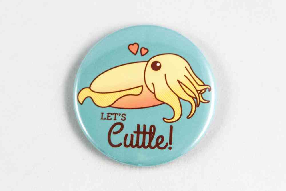 Cuttlefish Magnet, Pin, Or Mirror