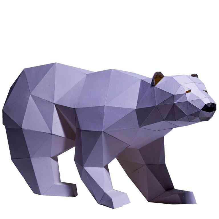 Polar Bear 3d Paper Model