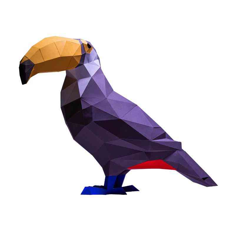 Toucan Bird 3d Paper Model