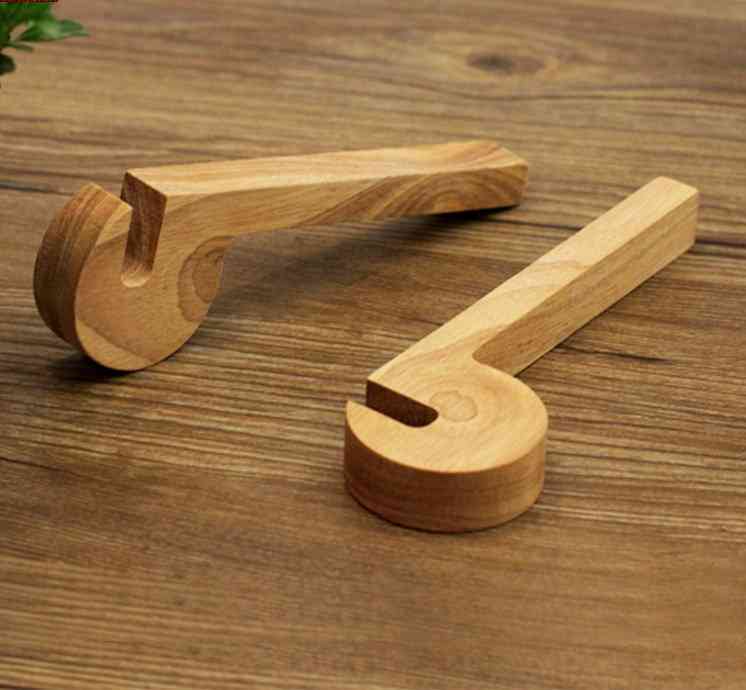 Staffa porta telefono in legno