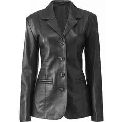 Haena Womens Leather Coat
