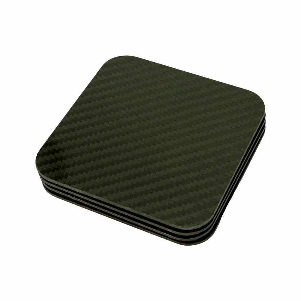 Carbon Fiber Coasters With Acrylic Display Holder