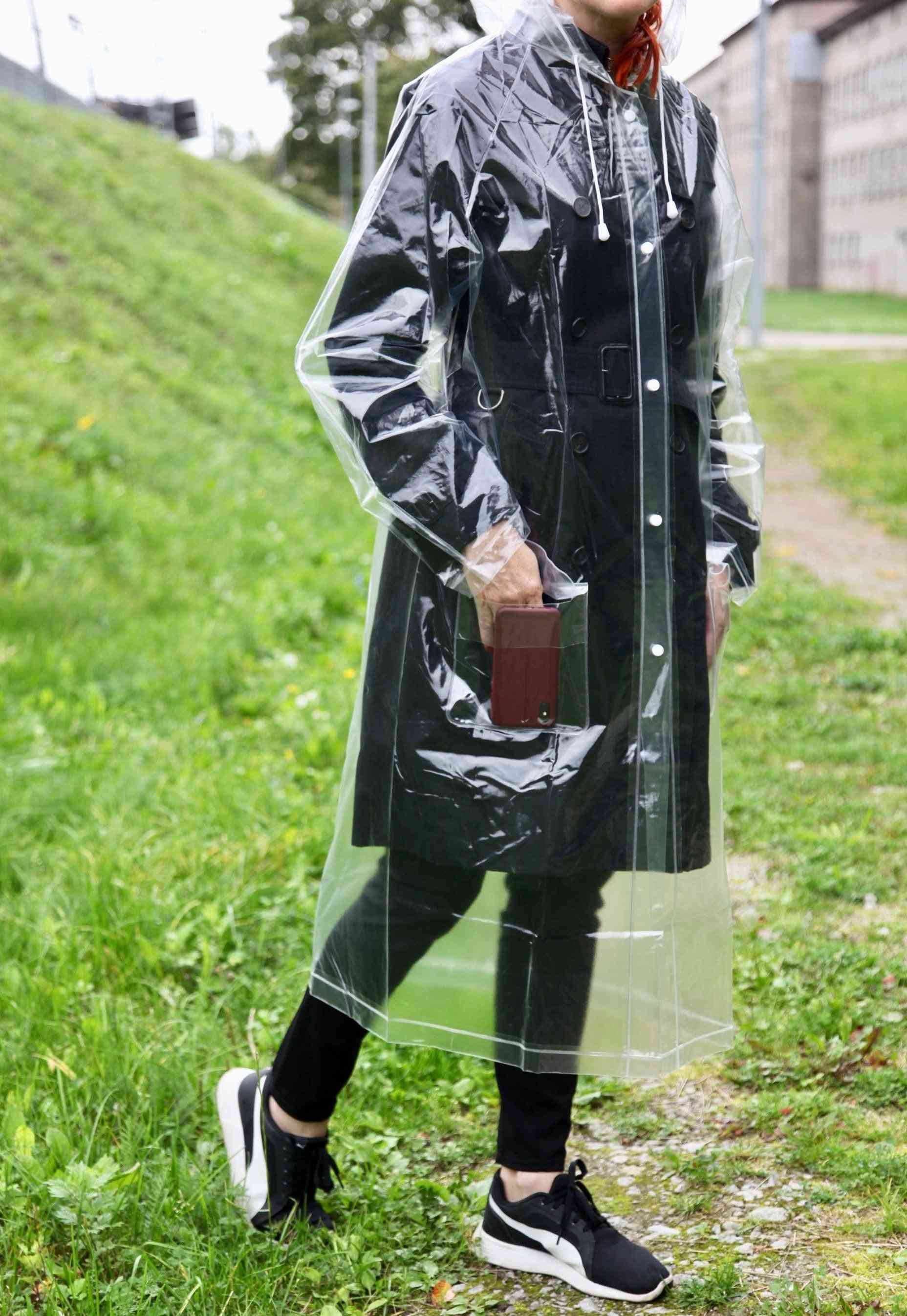 Transparent Reusable Raincoat For Adults