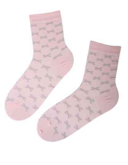 Bavlněné ponožky se vzorem mašle