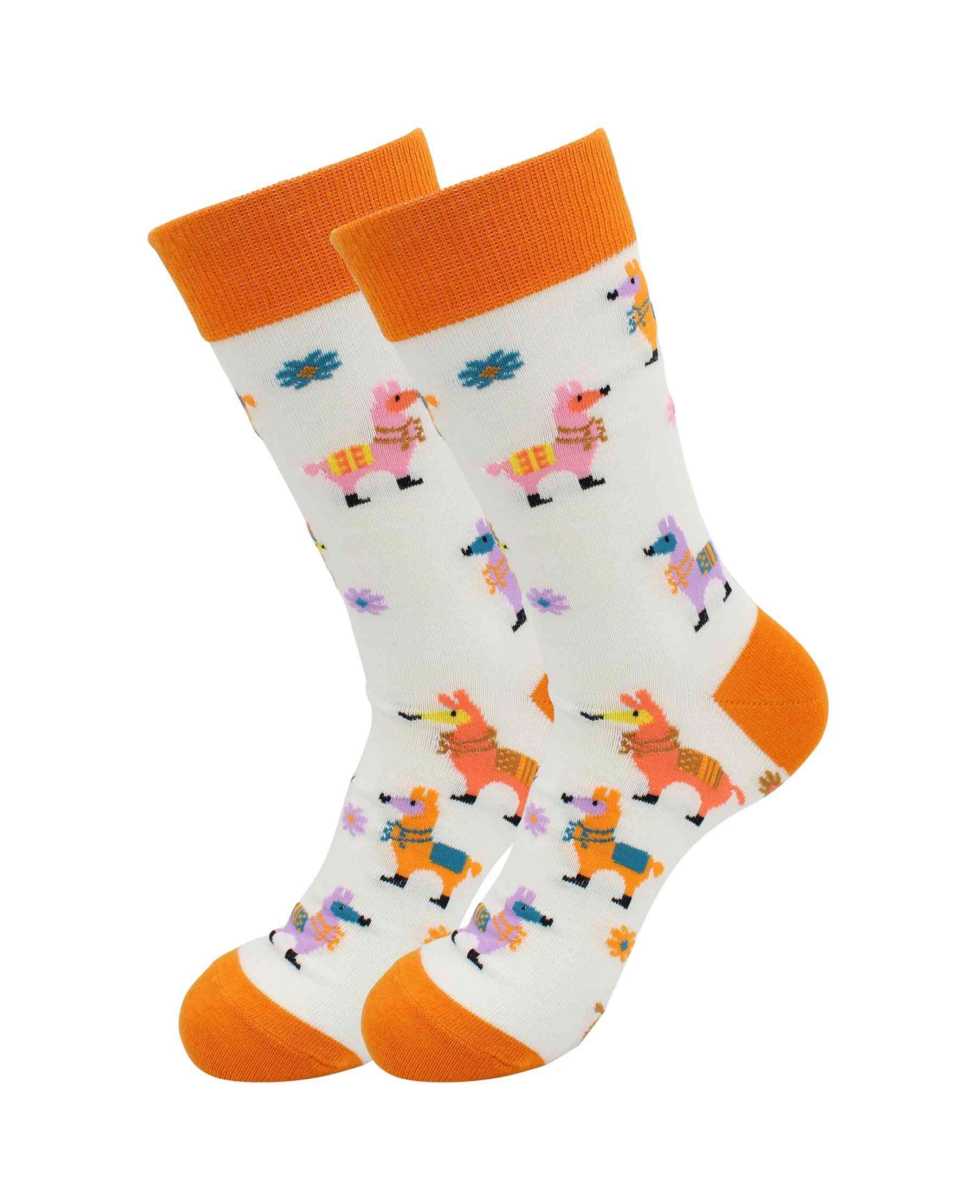 Festive Exotic Animals Sick Socks