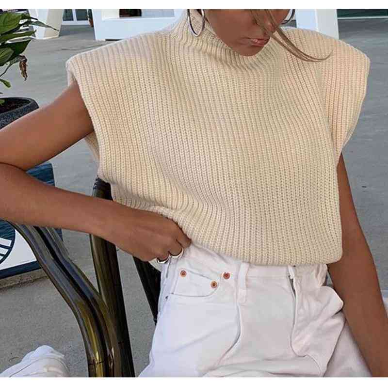 Knit Vest Women Fashion Sweater
