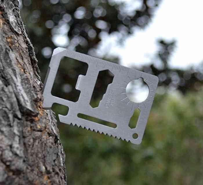 Card-sized Opener Survival Tool