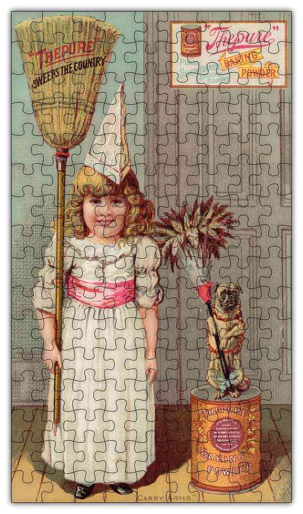 Sütőpor vintage poszter fa puzzle