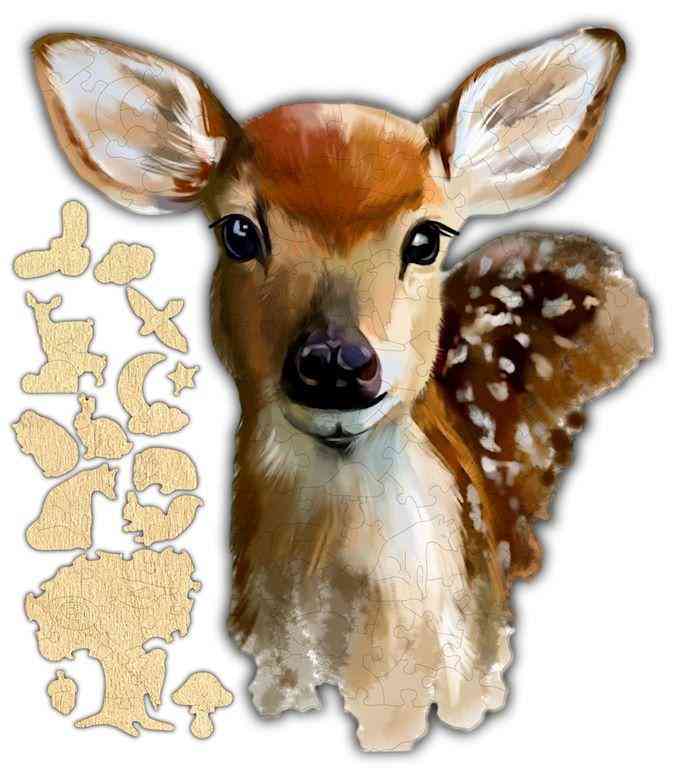 Puzzle z jelenia dla dzieci # 6816