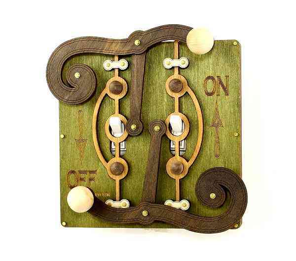 Double Fulcrum Switch Plate 8006b Green