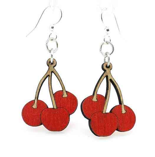 Cherry Pattern Design Earrings