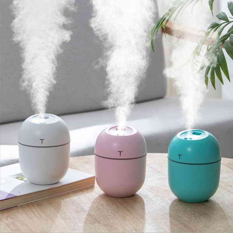 Mini Air Humidifier-200ml Aroma Essential Oil Diffuser With Led