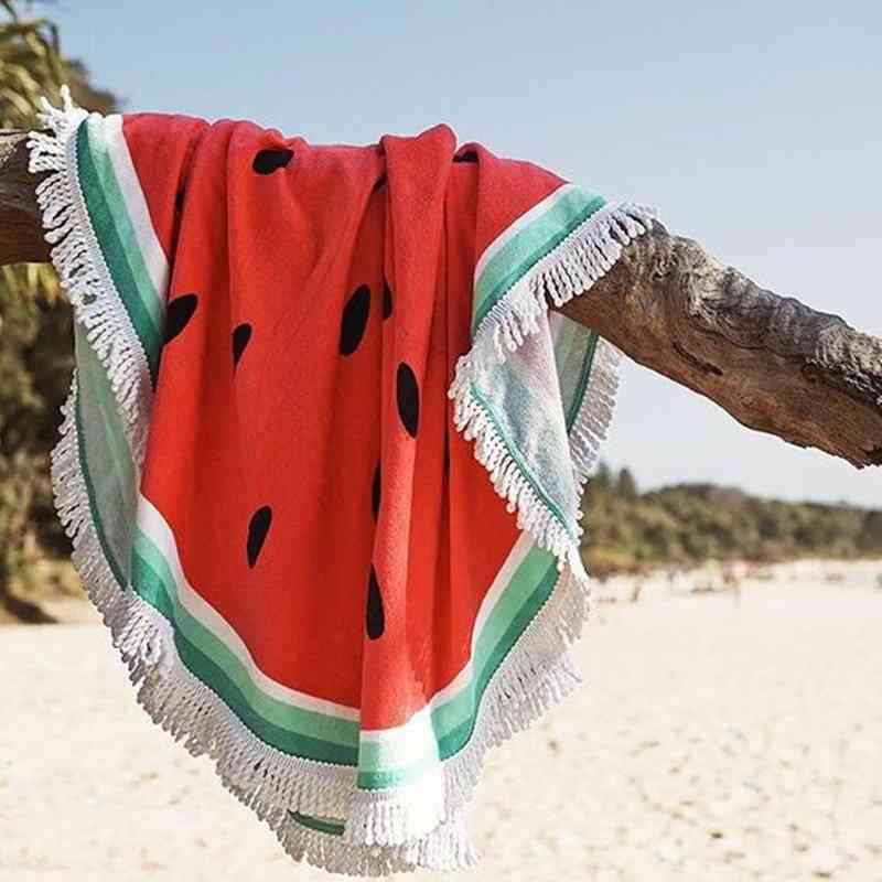 Watermelon Print, Beach Towel Blanket