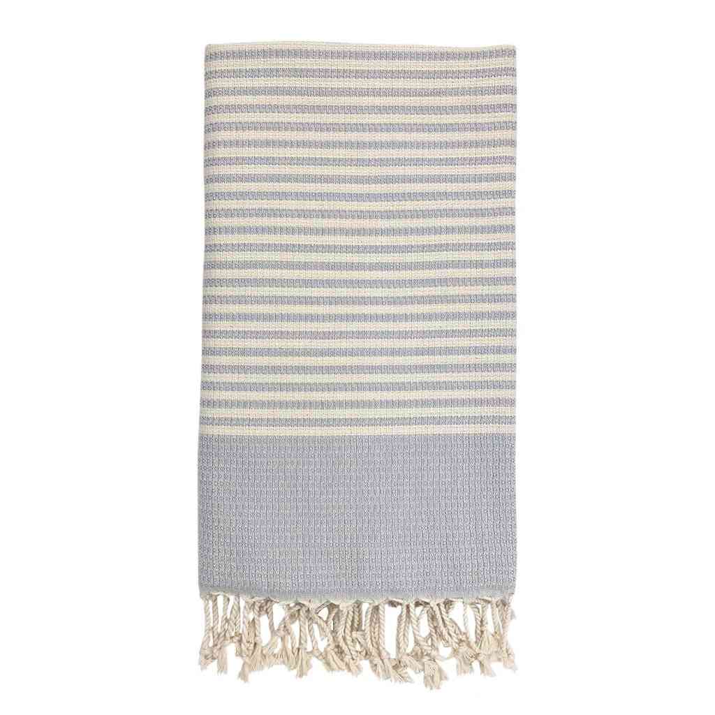 Textured Stripe Turkish Towel