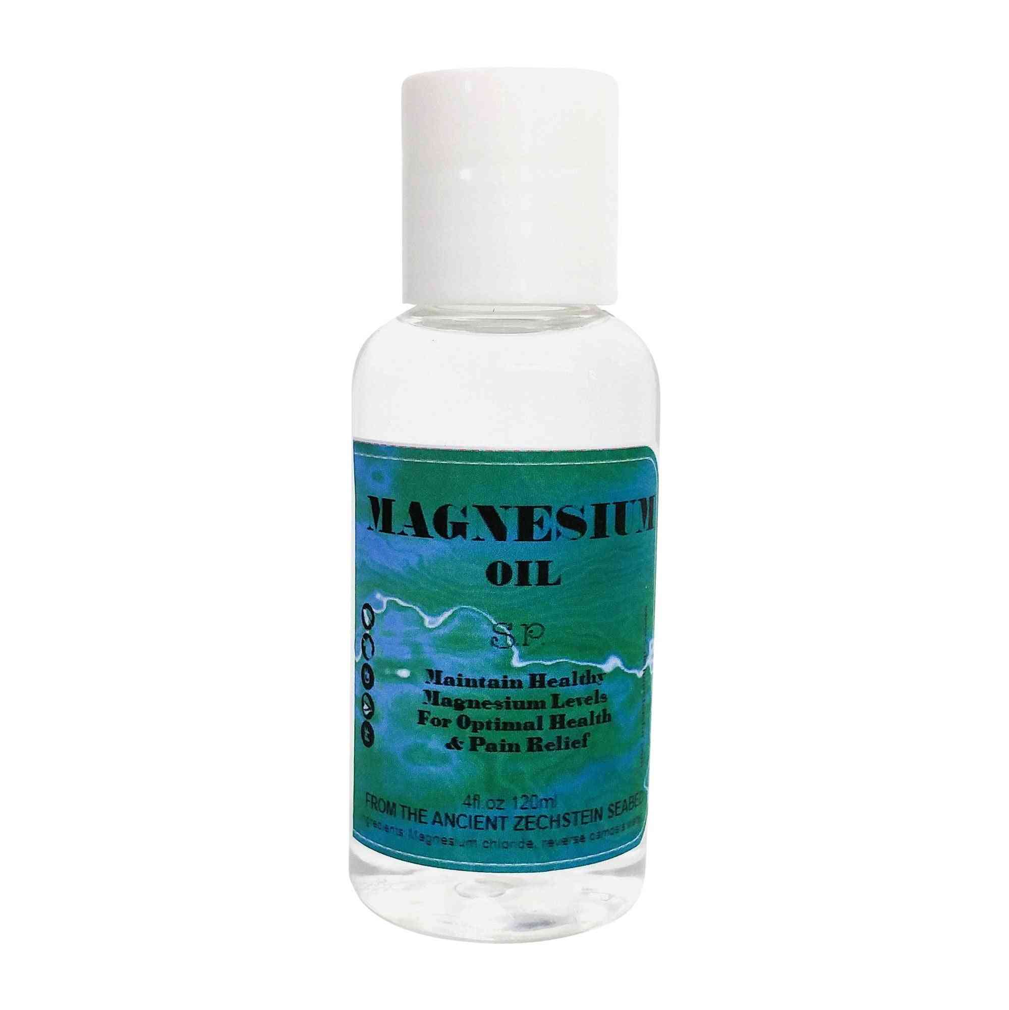 A tiszta magnéziumolaj spray enyhíti a fájdalmat, görcsöket és izomgörcsöket