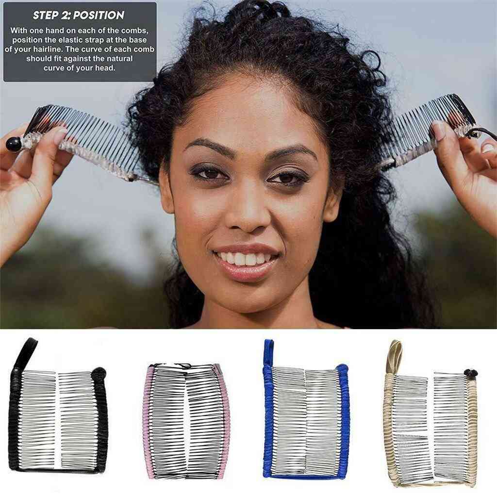 Hair Clip-stretchable Banana Comb Hairpins
