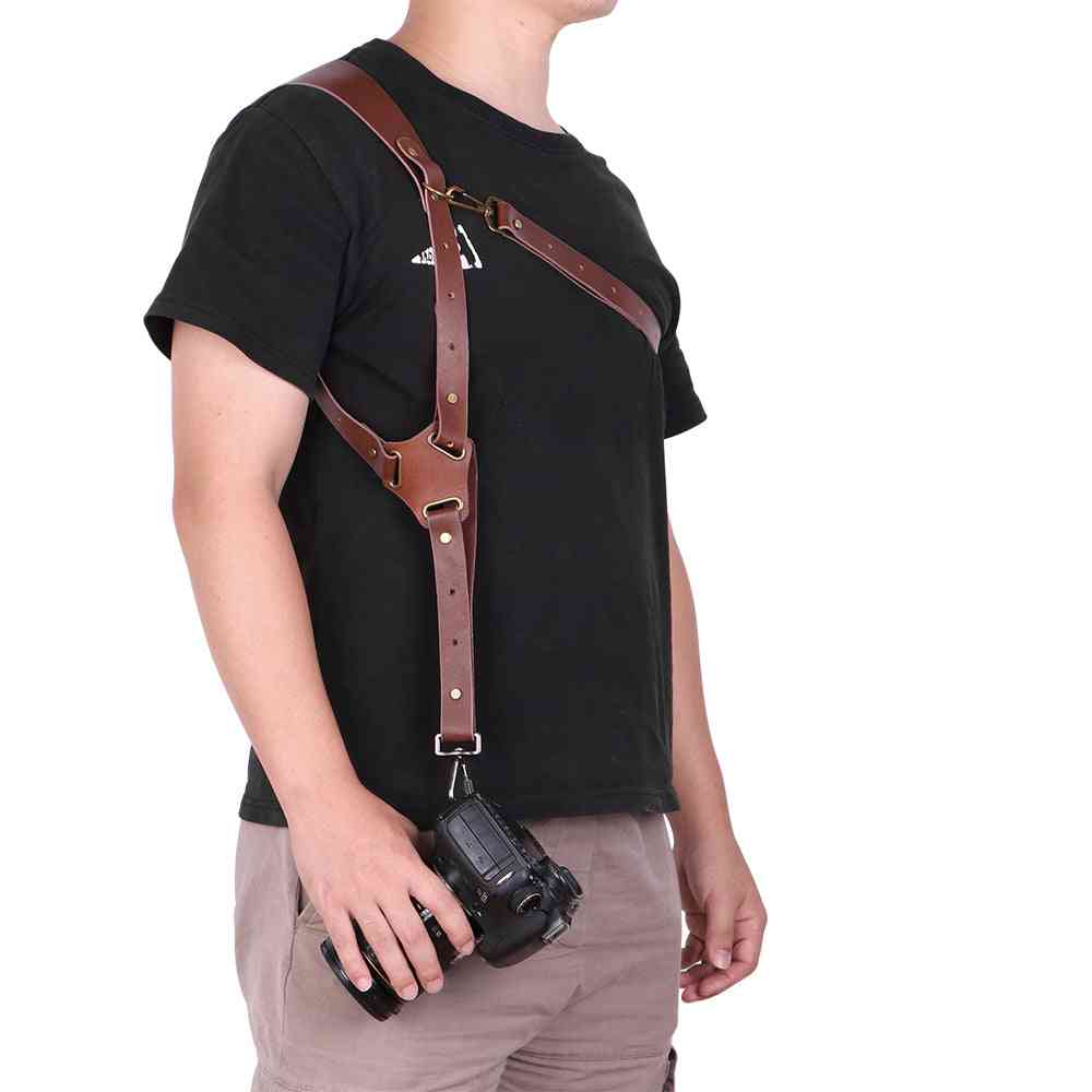 Genuine Leather, Camera Shoulder Strap Adjustable