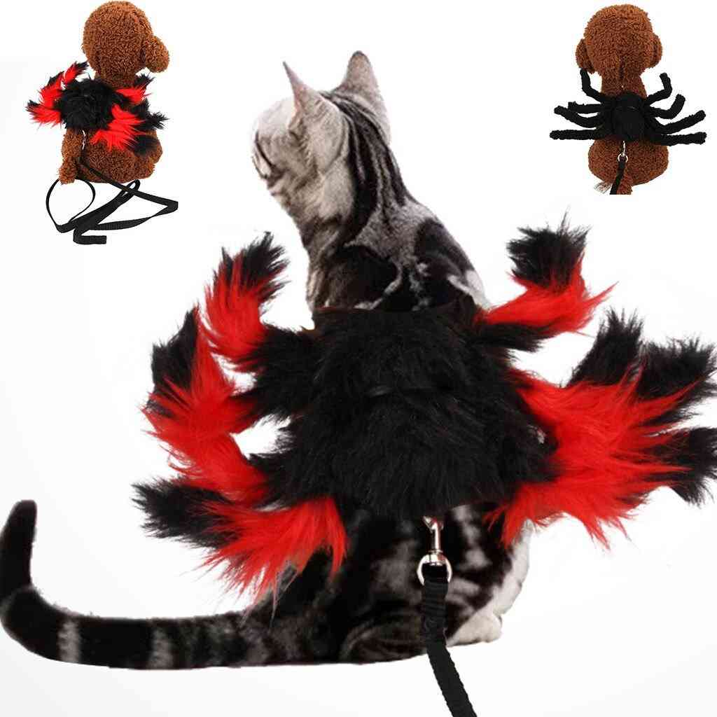 Pet Clothes Halloween Dress Up Spider Chest Strap