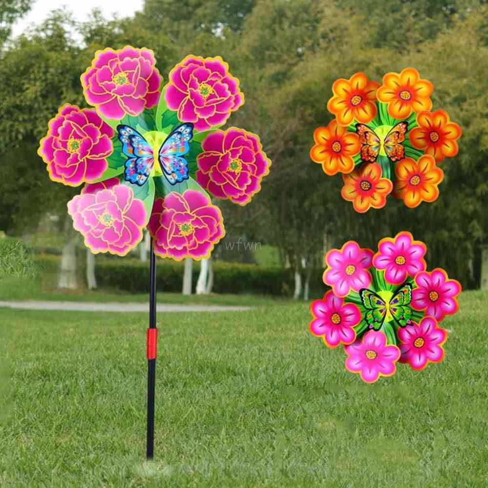 Spinner de viento en forma de flor- molinetes para niños