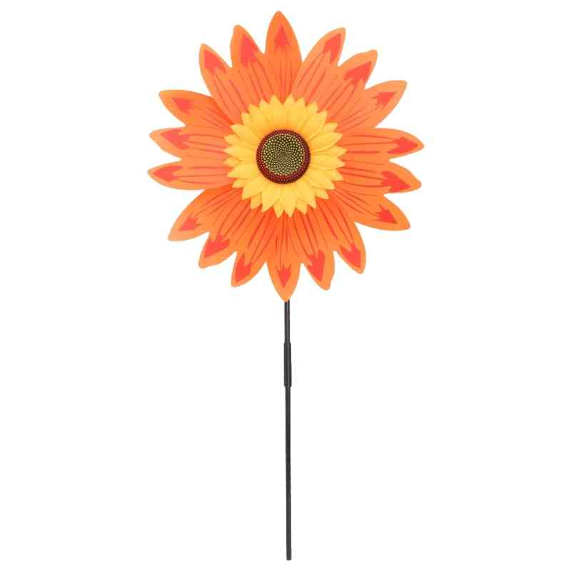 Large, Double Layer Sunflower Wind Spinner- Kids Toy