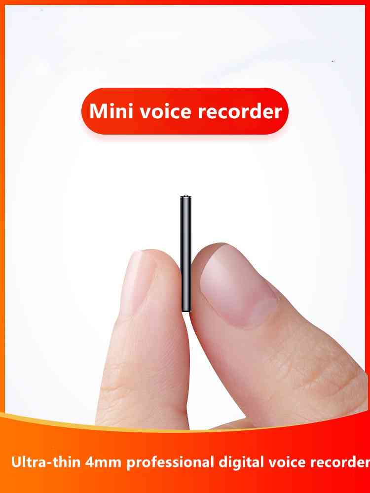 Mini ammattimainen sanelukone erittäin ohut HD lapsiturvallisen salauksen digitaalinen äänitallenninsoitin