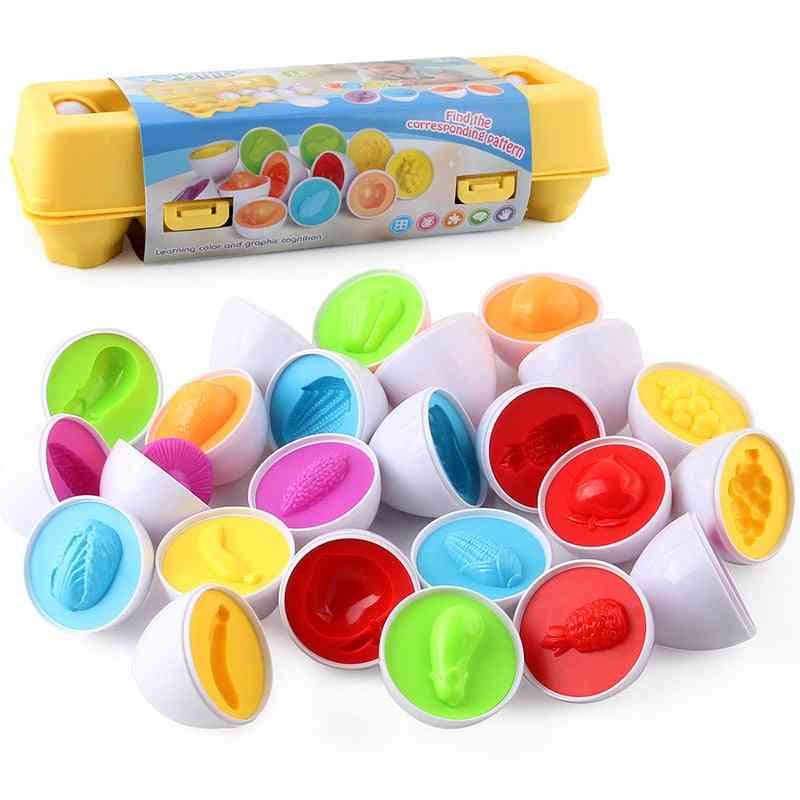 Gioco di puzzle uovo educativo montessori per bambini