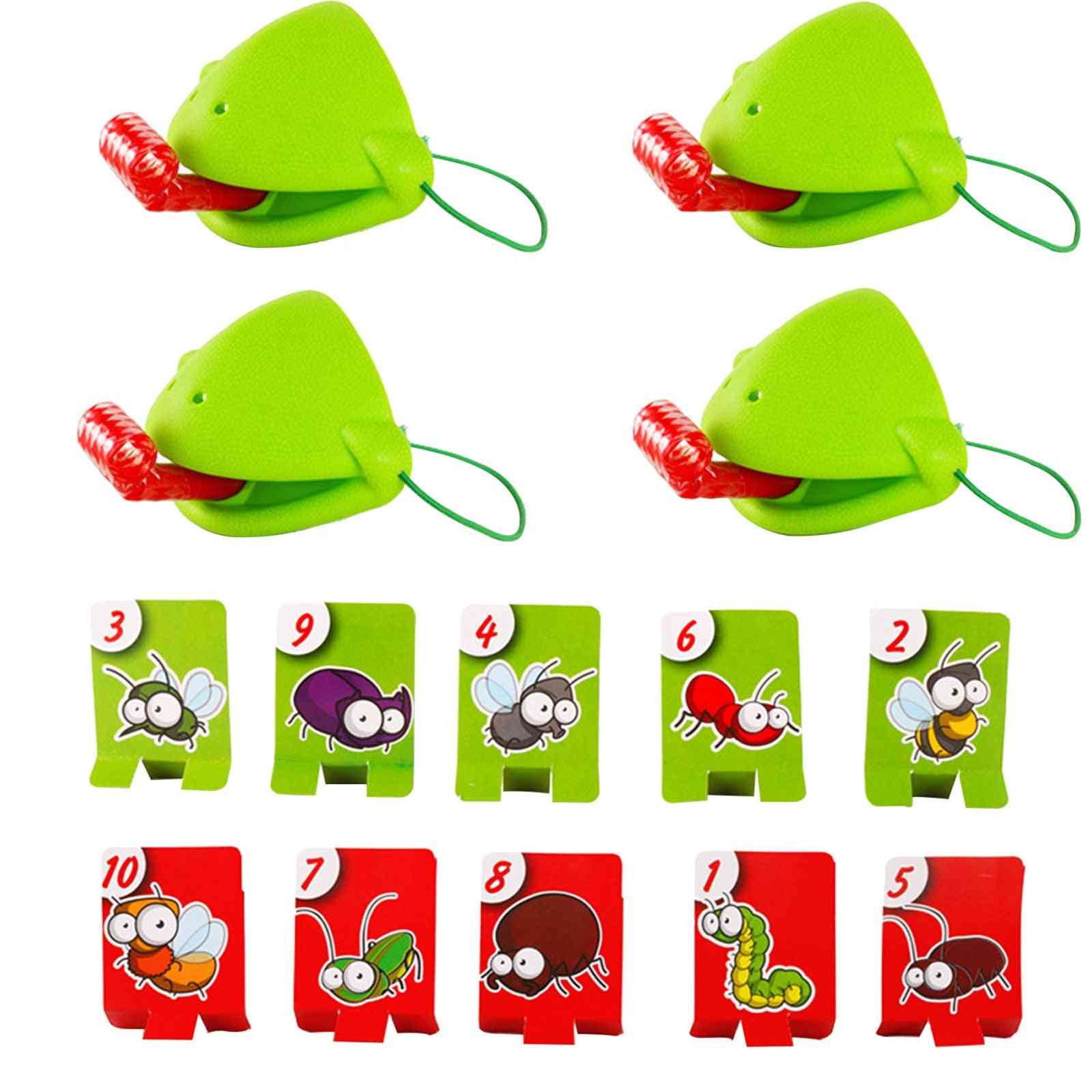 Tongue Chameleon Frog Mouth Take Card Tongue Toy
