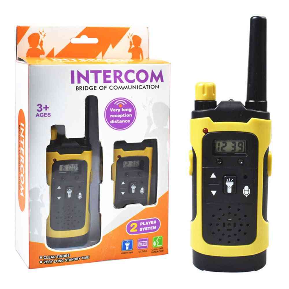 Barn elektronisk radio röst interphone, barn walkie talkies leksak