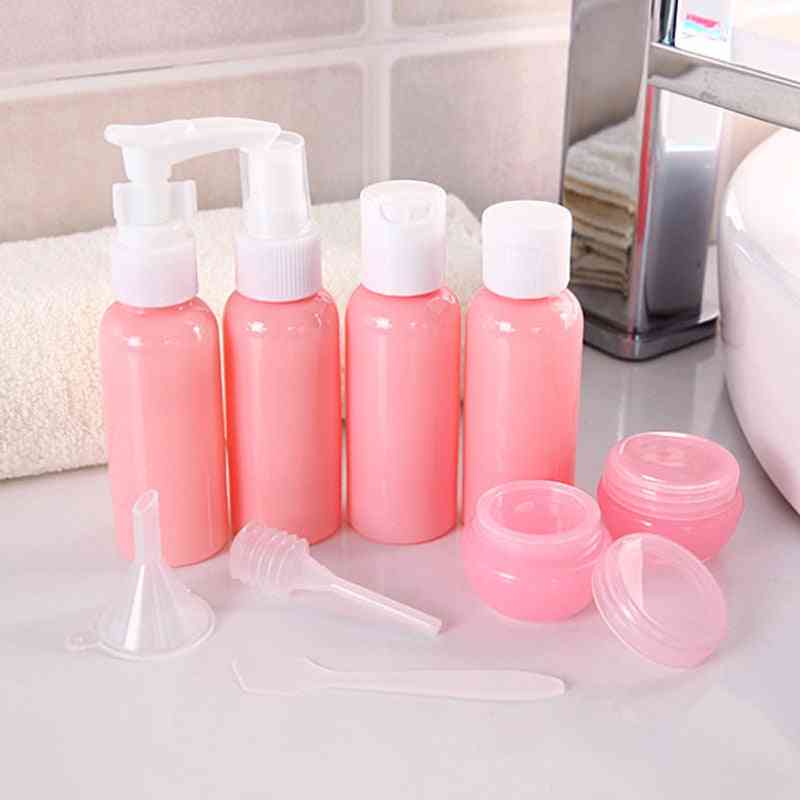 Travel Mini Makeup Cosmetic Face Cream Pot Bottles, Transparent Empty Container Bottle