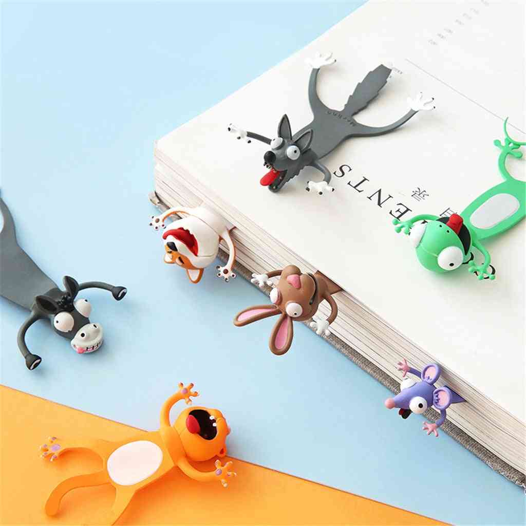 Creative 3d Stereo Bookmark Cute Cartoon Animal Marker