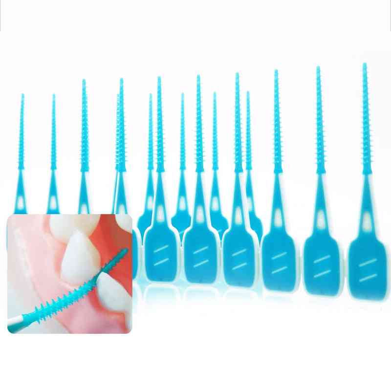 Interdental Brushing Cleaning Floss Toothbrush Soft Silicone