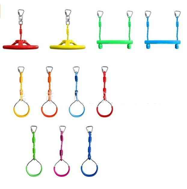 Kids Fitness Rings, Climbing Outdoor Training, Sports Rope Swing Game Toy